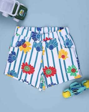 v-mart Girls Floral Print Regular Fit Shorts-picture-27