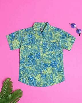 v-mart Boys Tropical Print Regular Fit Shirt-picture-3