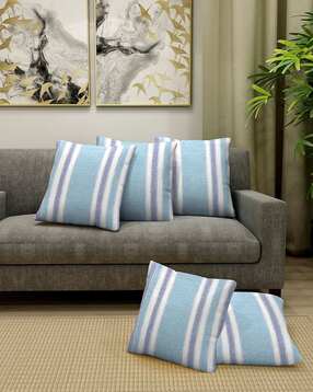 klotthe Set of 5 Striped Cushion Covers 14" x 14"-picture-28
