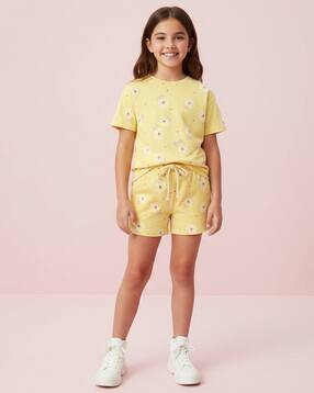 yousta Girls EPP All-Over Floral Print Regular Fit Shorts-picture-15