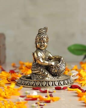 habere india Brass Bal Krishna Idol-picture-15