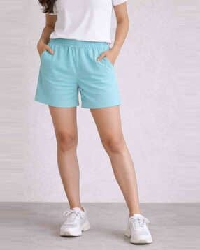 nobarr Women Knit Shorts with Elasticated Waistband-picture-42