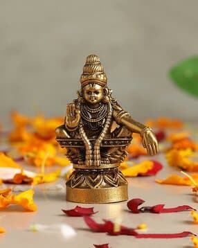 habere india Auspicious Ayyappa Swamy Brass Idol-picture-38