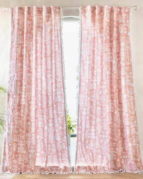 tranquebar home Floral Print Cotton Window Curtain-picture-25