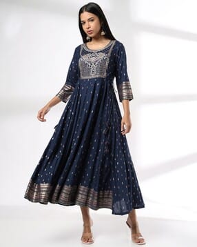 avaasa set Women Embroidery Fit & Flare Dress-picture-45