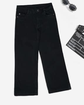 Girls Mid-Rise Straight Jeans