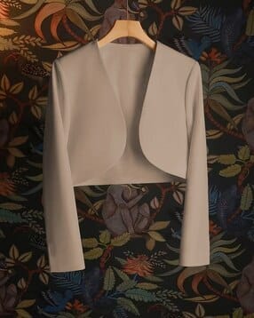 Women Regular Fit Front-Open Shrug-image-27