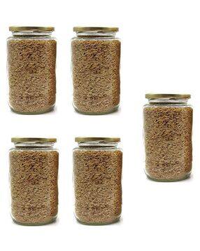 1st time Set of 5 Kitchen Storage Jar with Metal Lid-picture-13