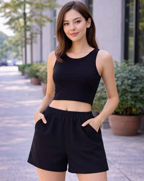 Nobarr Women Mid-Rise Hot Pants