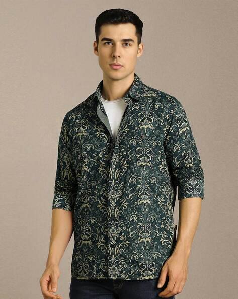 LOUIS PHILIPPE Men Classic Cotton Slim Fit Shirt