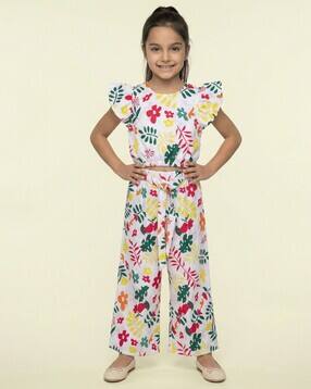 nauti nati Girls Printed Pants & Top Set -picture-20