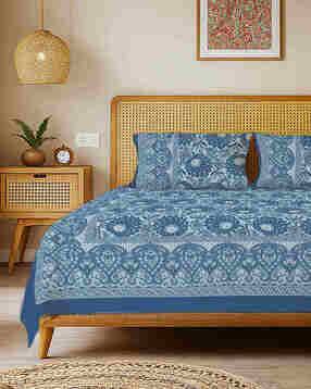 Printed Bedsheet with Pillow Covers-image-44