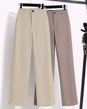 fyre rose Women Pack of 2 Straight Fit High-Rise Trousers-picture-29