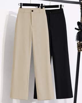 fyre rose Women Pack of 2 Straight Fit High-Rise Trousers-picture-51