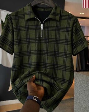buda jeans co Men Checked Regular Fit Polo T-Shirt-picture-38