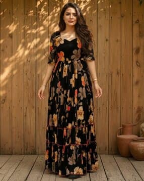 buda jeans co Women Floral Gown Dress-picture-42