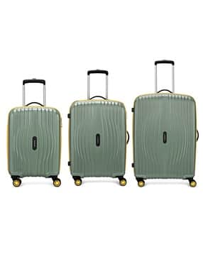 Unisex Pack of 3 Trolley Bags with Number Lock-image-44
