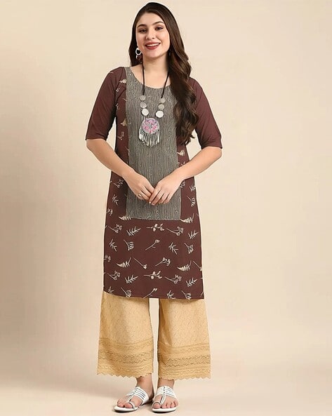 Popmantra Women Printed Straight Kurta