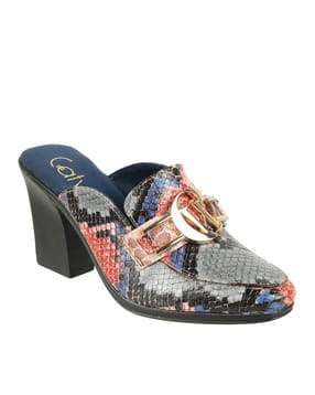 catwalk Women Reptilian Pattern Chunky-Heeled Shoes-picture-48