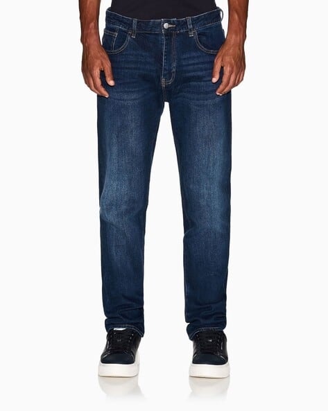 Men J16 Straight Fit Washed Jeans