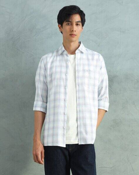 ARROW Men Tartan Checked Slim Fit Shirt