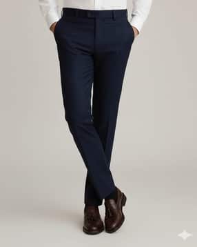 buda jeans co Men Slim Fit Flat-Front Trousers-picture-28