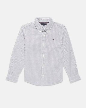 tommy hilfiger Boys Striped Regular Fit Cotton Shirt-picture-10