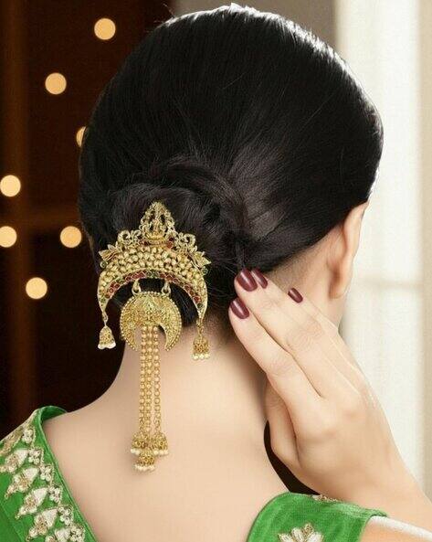 Fabula Women Ethnic Stone Hair Clip