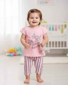 Infants Printed 2-Piece T-Shirt & Shorts Set-image-40