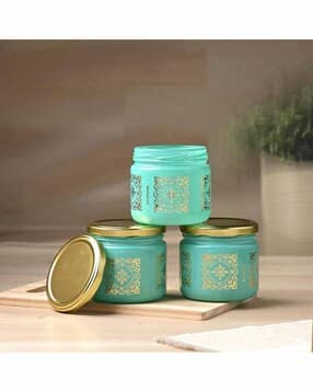 1st time Set of 3 Versatile Transparent Glass Jar-picture-21