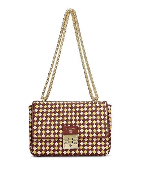Da Milano Women Sling Bag with Chain Strap