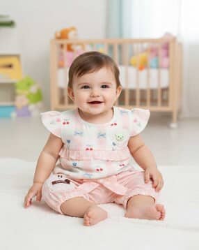 v-mart Infants Printed 2-Piece Top & Shorts Set-picture-51