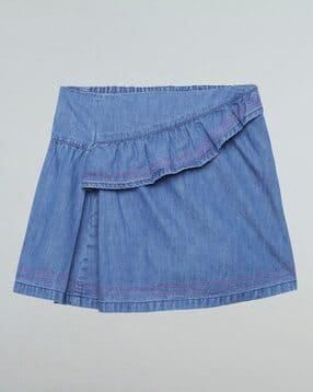 Girls Mid-Rise A-Line Skirt-image-47