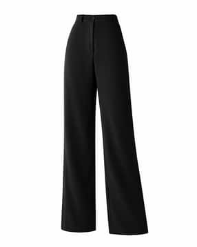 buda jeans co Women Straight Fit Flat-Front Trousers-picture-13