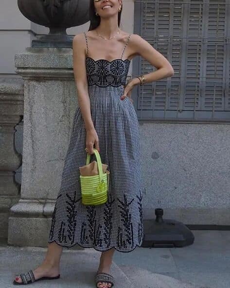 simple a line prom dresses Sheer-Bodice Long A-Line Beaded Prom Dress main image 1
