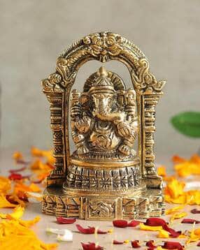 Pure Brass Ganesh Ji Idol for Home, Office, and Sacred Spaces-image-43