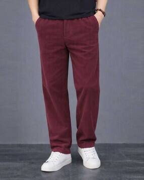 buda jeans co Men Ribbed Relaxed Fit Flat-Front Pants-picture-51