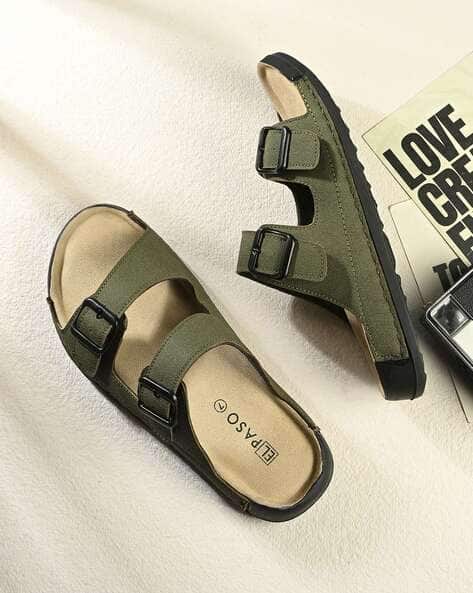EL PASO Men Comfort Buckle Sandals