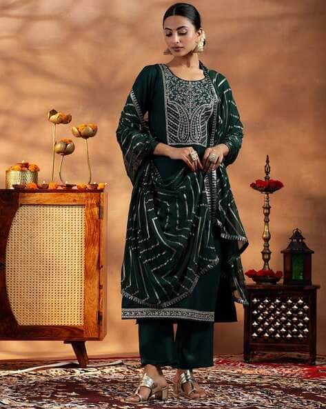 Gerua By Libas Women Embellished 3-Piece Straight Kurta Set