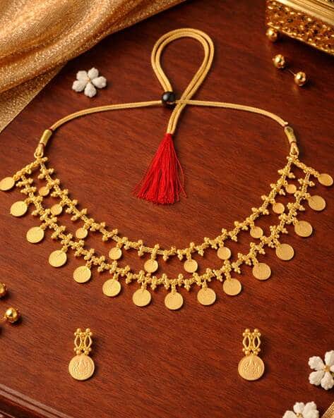 Fabula Women Gold-Toned Necklace & Earrings Set