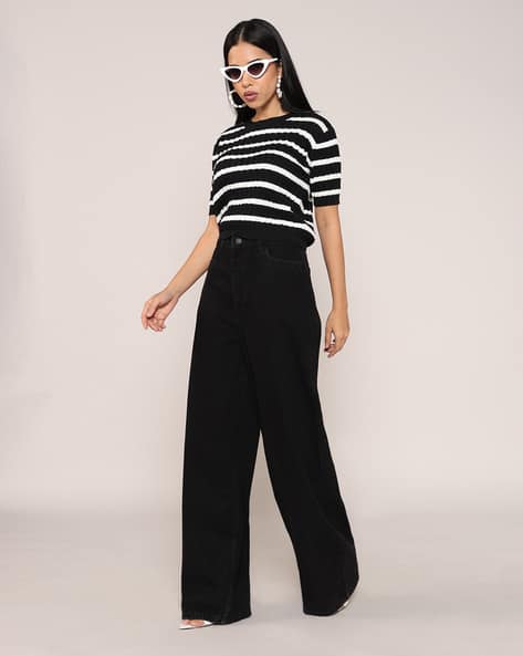 Women High-Rise Wide-Leg Jeans