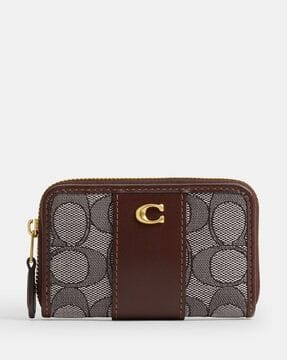 Buy Coach Essential Signature Jacquard Zip-Around Small Card Case