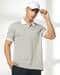 Men Houndstooth Print Slim Fit Cotton Polo T-Shirt