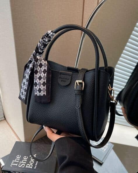 Women Handbag with Detachable Strap