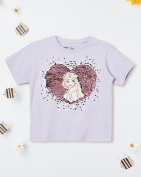 max Girls Elsa Sequins Oversized T-Shirt-picture-18