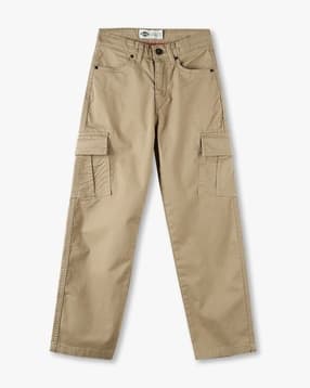 lee cooper Boys Woven Wide-Leg Flat-Front Cargo Pants-picture-18