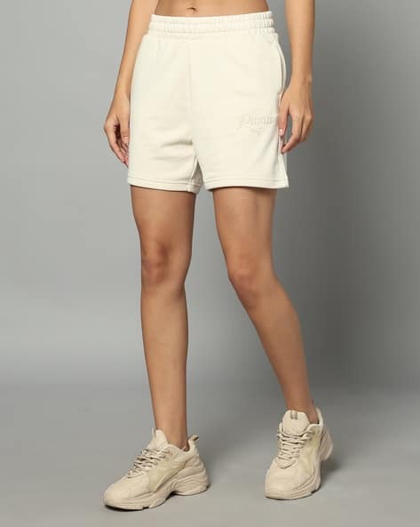 Puma Women Essentials Script High-Waist 5" Shorts