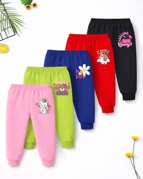 Girls Printed Pack of 5 Pyjamas-image-9