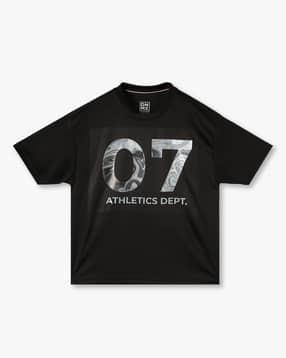 yb dnmx Boys Numeric Print Oversized Round-Neck T-Shirt-picture-23
