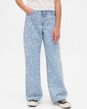 gap kids Girls Mid-Wash Stride Fit Straight Jeans-picture-20